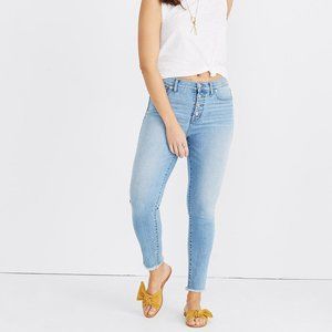 Madewell 9" High-Rise Skinny Crop Jeans: Button-Front Edition. Size 32